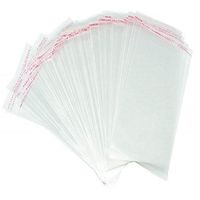 200 Pcs 5x7 Clear Resealable Cello/Cellophane Bags Self Adhesive Sealing, Good for Bakery Candle Soap Cookie Prints Card