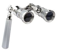 BARSKA 3x25 Blueline Opera Glass with Handle, Silver