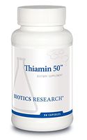 Biotics Research Thiamin 50™ – High Potency Vitamin B1, 50 mg, Energy Production, Metabolic Support, Cardiovascular Health, Brain Health. 90 Capsules