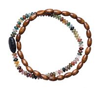 Bops Zengo Aromatherapy On The Go, Unisex Essential Oil Diffuser Bracelet Set (2pc), Natural Stones, Wood, Genuine Porous Lava Stone (Earthtone)