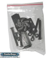 Coolerguys Fan Mount/Stand Bracket Kit (Black Metal)