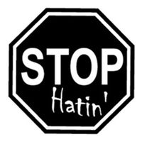 CCI Stop Hatin' JDM Funny Decal Vinyl Sticker|Cars Trucks Vans Walls Laptop| Black |5.5 x 5.5 in|CCI1300