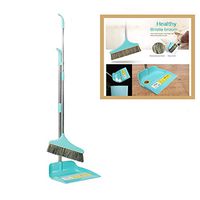Long Handle Broom and Dustpan Set, XEDUO Household Sweep Set and Lobby Broom Upright Grips Sweep Set with Broom for Home Kitchen Room Office Lobby Floor