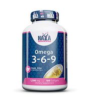 Haya Labs Omega 3-6-9 Fish Oil Triple Strength 2720 mg, Non-GMO, Gluten Free, Soy Free, Heavy Metal Tested Heart Health, and Immune Support, 100 Soft Gels