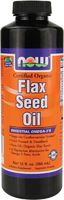 NOW  Flax Seed Oil, 12-Ounces (Pack of 2)