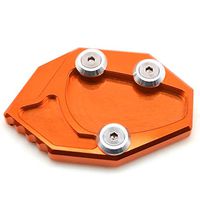 Frames & Fittings Side Stand Plate Pad Enlarge Extension for Kawasaki ninja650 er6n/er6f ninja250 ninja300 - (Color: Orange)