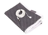 shieldgreen-EMF,RF Shielding+Earthing Therapy Blanket-Modern Dot, Stainless Steel Yarn 30% Fabric+Earthing snap for Whole Body Earthing(for UK,EU,etc)