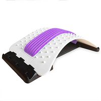 Waist Stretcher - Back Massager Lumbar Support Stretcher Spinal Pain Relieve Back Pain Muscle Pain Relief,Purple