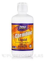 Now Foods, Sports, L-Carnitine Liquid, Citrus Flavor, 1000 mg, 32 fl oz (946 ml)