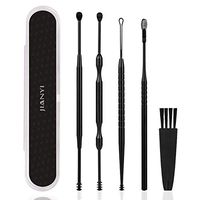 Jianyi Ear Pick, Ear Curette Cleaner, Ear Wax Removal Tool Kit with Storage Box and Cleaning Brush - Set of 5