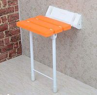Bathroom Aluminum alloy Shower stool, Restroom Anti-skidding Shower seat Wall-mounting type Bath seat Bath stool for disabled Elderly-J 32.8x32x38.5cm(13x13x15)