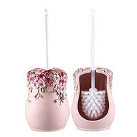 Creative Toilet Brushes Set - Resin Holder and Decontamination Brush-A4