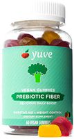 Yuve Vegan Prebiotic Gummies Supplement - 3g All Natural Fiber from Chicory Root & Inulin Chewables for Adults & Kids - Helps with Digestive Health & Constipation - Non-GMO, Gelatin & Gluten Free 60ct