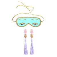 Utopiat Audrey Style Gift Boxed Sleep Eye Mask & Tassel Earplugs Set Woman