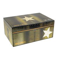 Humidor Supreme Soldier Strong, Cigar Humidor Honoring Soldiers and Veterans, Holds up to 100 Cigars, Spanish Cedar Tray, 3 Dividers, SureSeal Technology for Proper Lid Seal