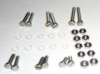 superlin Stainless Steel / Nylon Turntable Cartridge Headshell Hardware Screws 32 Piece