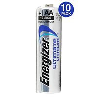 Energizer Ultimate Lithium AA Batteries, World's Longest-Lasting AA Battery, 10 Pack