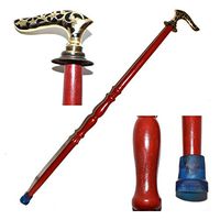 Nautical World Wooden Walking Stick for Women and Men - Wooden Walking Cane Hand Carved Stick with Brass Handle, Affordable Gift Decorative Walking Cane Fashion Statement for Men/Women/Seniors/Grandp