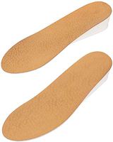 Height Increase Insole - Genuine Sheep Leather Comfort Adjustable Elevator Shoe Lift Insert - 1.5 Inches Taller - Medium (US Men Size 6 – 10)