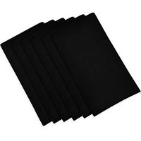 ITOS365 Cotton Dinner Napkins Black - 12 Pack (18 inches x18 inches) Soft and Comfortable - Durable Hotel Quality - Ideal for Events and Regular Home Use