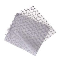 dailymall 50 Pcs Heart Design Candy Paper Food Wax Wrap Packaging Paper 22x25cm