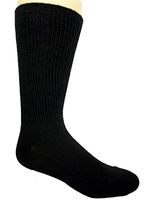 Vagden Diabetic Therapeutic Support 2 Pack Socks (Medium (W- 5-9 SHOE SIZE & M- 4-8 SHOE SIZE), Black)
