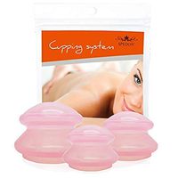 SPEQUIX Silicone Cupping Therapy Set (3 Sizes,3 Pieces) Anti-Slip Silicone Massage Cups Chinese Silicone Cups for Anti Cellulite, Increase Collagen,Weight Loss (Pink)