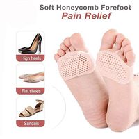 ZUYOKI Silicone Soft Honeycomb Forefoot Pain Relief 2 Pairs