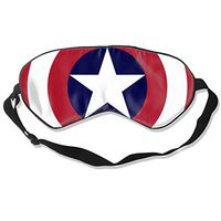 Sleep Mask, Blackout Blindfold Eye Masks, The Avengers Captain America Logo Eye Cover for Sleeping, Travel, Shift Work, Naps, Plane,Yoga