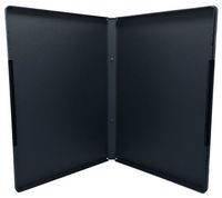 (5) Black Plastic Storage Cases, Identical to Standard Size DVD Movie Cases (1/2 inch Spine)