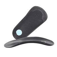 HEALLILY 3/4 Orthotics Shoe Insoles Plantar Fasciitis Arch Support Insoles for Men Women Size 37-38 Black