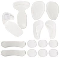 [ Value 14PCS ] Heel Grips Liners and Arch Support,Clear Back Heel Insoles Cushions for High Heels by Blomed,Gel Shoe Inserts for Men & Women Ball of Foot Pads for Foot Pain Relief (Transparent)