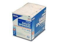 3" x 3" Gauze Sponges, Sterile - 1 Box (50 pkgs of 2)