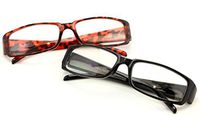 Rectangular Reading Glasses - Comfortable Stylish Simple Readers Rx Magnification (2 Pairs black/tortoise, 1.75 x)