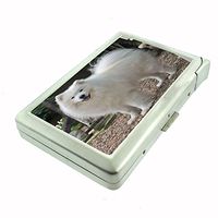 Dog Samoyed 03 Cigarette Case w Built In Lighter