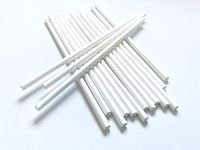 Paper Straws 100-Pack Biodegradable Drinking Straws (White Wrapped)