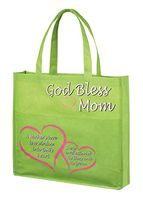 Autom God Bless Mom Tote Bags with Pocket Mother's Day Gifts - 12 Pack
