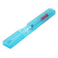 Single Syringe 1 Piece Case (Transparent Blue)