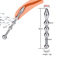 Stainless Steel Hollow Úrèthrǎ-l SóÚnd-ing Pěnís PlǗg Úrèthrǎl Dílǎtórs SóÚnding PlǗg Massage Toy for Advanced &Beginner (DB-101-8MM)