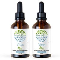 Vitex A120 (2pcs) Alcohol Herbal Extract Tincture, Super-Concentrated Organic Vitex (Chaste Tree, Vitex Agnus-Castus) Dried Berry (2x4 fl oz)