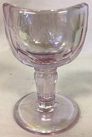 Eye Wash Bath Cup Rinse - John Bull - American Made - Mosser Glass USA (Heatherbloom Carnival)