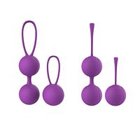 Generic Kegel Exercise Balls Kit for Women Hygienic & Medically Approved for Bladder Control and Pelvic Floor Exercices (Purple)