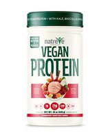 Natreve Vegan Protein Powder - Gluten Free Non-GMO Whole Food Protein with Vegetables - 30oz (Strawberry Shortcake Sundae)