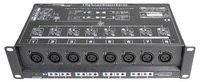 8 Way Isolated DMX Splitter - 3-Pin to 3-Pin