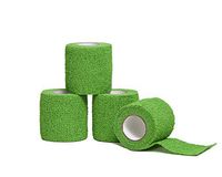 HealiT SafeGrip™ Cohesive Bandage 2inch-Wide Self-Adhering Performance Athletic Wrap Medical Tape, Flexible Breathable, Sports Tape Ideal for Stretch Ankle Sprains, Swelling, Wrist - Green - 4 Pack