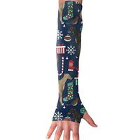 Greyhound Christmas Dog UV Protection, Compression & Cooling Arm Sleeves For Cycling/Golf/Basketball/ Other Sports