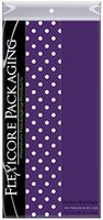 Flexicore Packaging Purple Gift Wrap Tissue Paper | Size: 15 Inch X 20 Inch | Count: 20 Sheets | Color: Solid Purple & Polka Dot