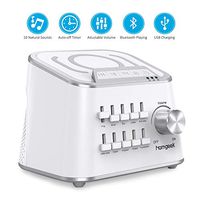 White Noise Machine, Homgeek Noise Sound Machine,10 Relaxing & Soothing Nature Sounds, Stress and Anxiety Relief, Portable Sleep Therapy for Home, Baby & Travel, Auto-Off Timer
