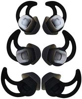 Bose Replacement Noise Isolation Silicone Earbuds/Earplug Tips 3 Pairs Size S M L for Bose Earphones Fit Bose QC20 QuietControl 20 QC30 SIE2 IE3 Soundsport Wireless Earphones (Black)