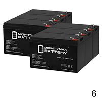 Mighty Max Battery 12V 7.2Ah Compatible Battery for APC Back-UPS ES 550VA - 6 Pack Brand Product